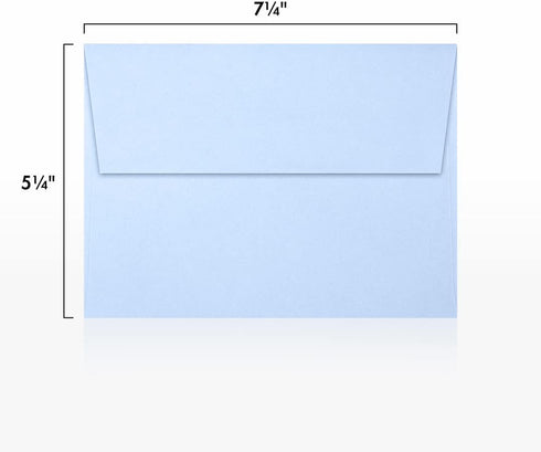 LUXPAPER A7 Invitation Envelopes for 5 x 7 Cards, Baby Blue, 250 Pack