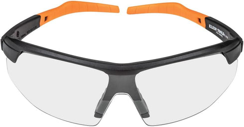 Klein Tools 60159 Safety Glasses, Protective Eyewear, Semi Frame, Scratch Resistant, Anti-Fog, Clear Lens
