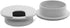 2pcs 2 Inch Desk Wire Cord Cable Grommets - Plastic Cover for Office PC Desk Cable Organizer (Grey-2Pcs)