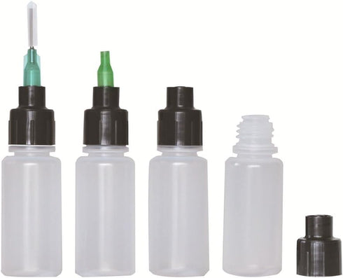 15 Packs 10ml Luer Lock Bottles Glue Henna Jagua Dispensing Bottles with Luer Lock Caps