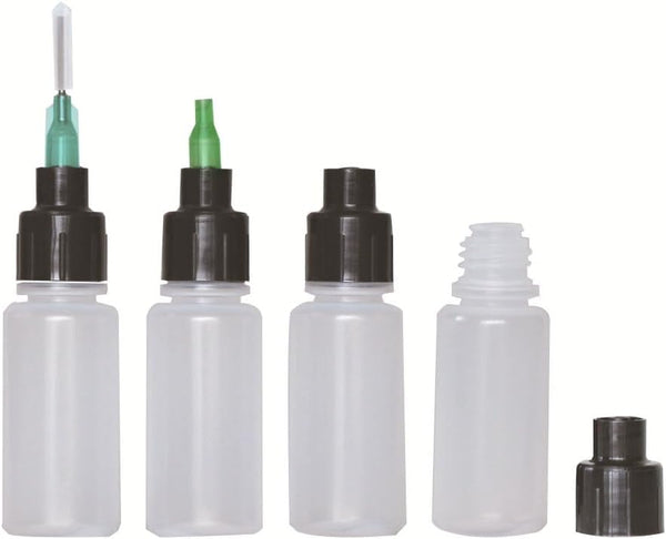 15 Packs 10ml Luer Lock Bottles Glue Henna Jagua Dispensing Bottles with Luer Lock Caps