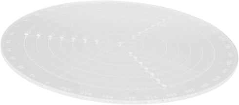 Round Center Finder with Clear Scales Acrylic DlY Woodworking Circle Gauge(Small (diameter 20cm))