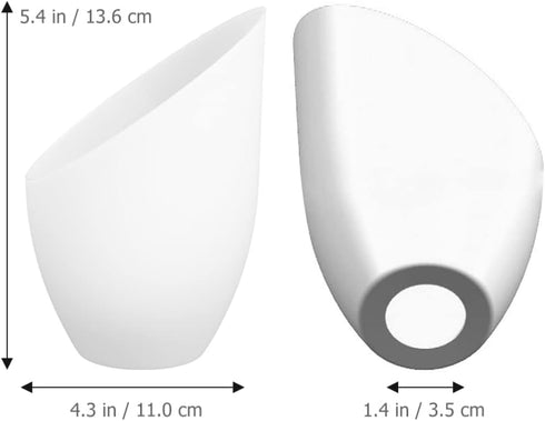 5-Pack 5.35X4.33X1.37 Inch DOITOOL Horseshoe Lampshade Plastic Replacement Lamp Shade for Desk and Floor Lamps Living