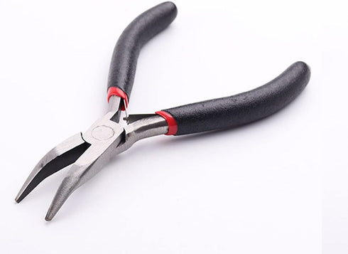 Mini Bent Nose Pliers, Multifunction Precision Stripper Tool for Jewelry Making and DIY Craft