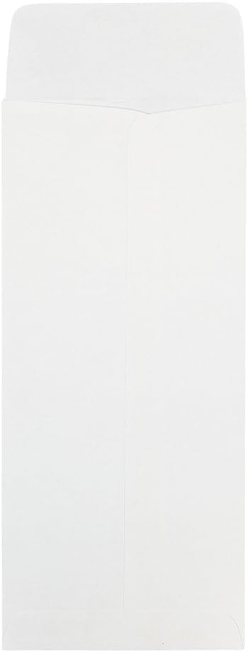 JAM PAPER #10 Policy Business Strathmore Envelopes - 4 1/8 x 9 1/2 - Bright White Wove - 50/Pack by JAM Paper