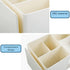Desk Organizer with Bookshelf, White Multifunctional Organizer with Drawer for Makeup Storage, Small, Grey