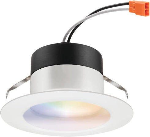 RB4SC M6 4-Inch, Juno RGBW MW RetroBasics Retrofit Smart Downlight, Switchable, RGBW, Matte White