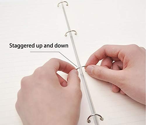 Loose Leaf Binder Rings, 1-Inch (100 Pack), Office Metal Book Rings for School, Nickel Plated Steel