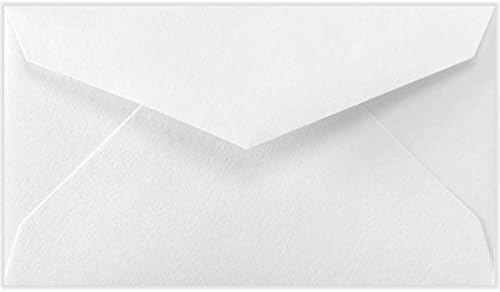LUXPaper #3 Mini Envelopes | Commercial Flap | 2 1/8" x 3 5/8" | Bright White | 70lb. Text | 50 Qty