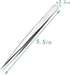 Precision Tweezers, Stainless Steel Pointed Tweezers for Craft, Electronics, Soldering, Medical and Experimental Work, Jewelry-Making, Industrial Tweezers, Silvery