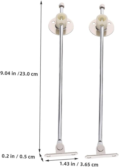 2Pcs Veemoon Iron Support Rod for Cabinet Doors Lift and Flap Lid Hinges Furniture Hardware for Kitchen Cabinets