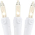 34FT 100 Commercial Christmas Lights by Novelty Lights, Indoor/Outdoor Mini Lights (White Wire)