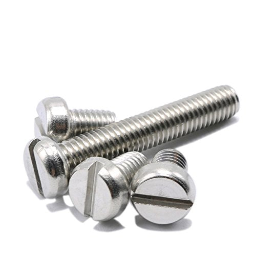 HH FASTENERS M2x4mm Slotted Cheese Head Machine Screws,Stainless Steel,Pack 100