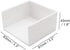 White Memo Holder, 3 x 3 PS Notepad Organizer, Sticky Notes Cube Holder for Home and Office