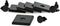 8020, 2015-Plain, 10 Series, 1" x 1" Black Plastic Square End Caps for 80/20 Aluminum Extrusion (5 Pack)