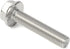 M6 x 8mm 10mm 12mm 16mm 20mm Flanged Hex Head Bolts - Stainless Steel 18-8 (304), DIN 6921, Quantity 25