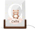 Personalized Forest Animals LED Night Light with Wooden Base for Kids' Rooms