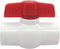 1Pcs 1-1/4 Inch PVC Ball Valve, Slip Shut-off Ball Valve Socket with Easy-Turn T-Handle for Irrigation Plumbing