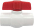 1Pcs 1-1/4 Inch PVC Ball Valve, Slip Shut-off Ball Valve Socket with Easy-Turn T-Handle for Irrigation Plumbing