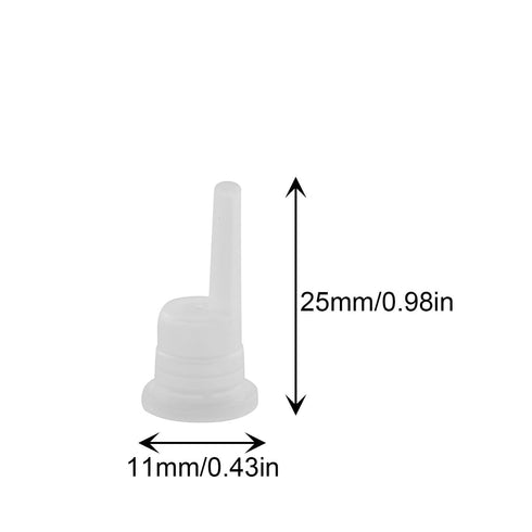 JCBIZ 60PCS Essential Oil Bottle Anti Theft Long Dropper Plugs Plastic Transparent Sealing Perfume Bottle Safety Inner
