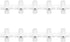 10PCS PVC Plastic Pipe Connector, 6 Way Elbow Fittings for 25mm Inner Diameter Pipe (White)