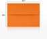 LUXPaper 4Bar A1 Invitation Envelopes, Peel & Press, Mandarin Orange, 50 Qty