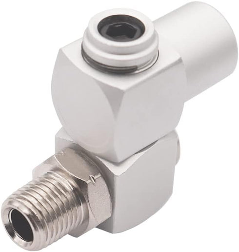 4PCS 1/4Inch NPT Air Tool 360 Degree Swivel Fitting, Portable Air Tool Adapter, Air Hose Connector