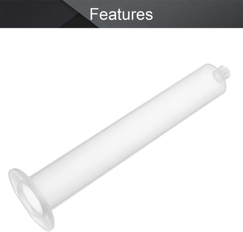 Utoolmart 55cc Air Distribution Tube, Adhesive Syringes Tube Sleeve, Transparent Plastic Syringe Dispensing, 4 Pcs