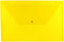 JAM PAPER Plastic Envelopes with Snap Closure - Assorted Colors - Legal Booklet - 9 3/4 x 14 1/2 - 6/Pack