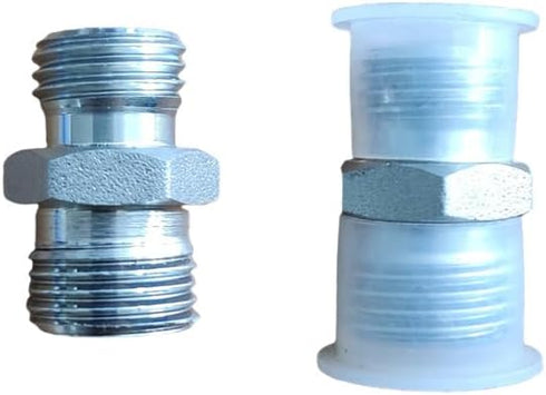 2Pcs M14 to M16 Fittings Adapters, Excavator Hydraulic Hose Pipe Thread Connector