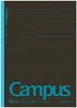 KOKUYO Campus Todai Series Pre-Dotted Notebook, Semi B5 Pre-Dotted-Line, 30 Sheets-60 Pages, Pack of 5 Limited Dark