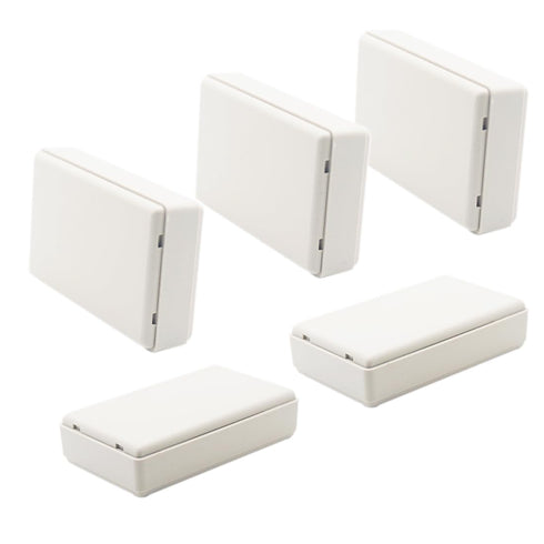 Zulkit 5Pcs Small Junction Box, ABS Plastic Electrical Project Power Case, White, 2.76 x 1.65 x 0.71 inch