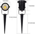 Youngine Pack 2, 12V 5W of Low Voltage LED Landscape Lights Waterproof Outdoor Walls Trees Flags Spotlights COB Garden