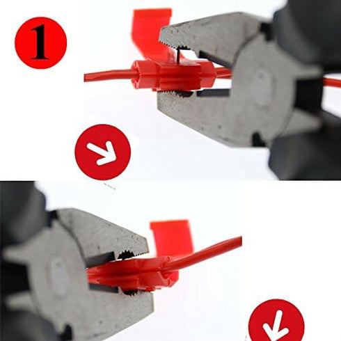 AKOAK 50 Pack 12-10 Gauge Yellow Double Run Solderless Wire Connectors, Quick Splice Electrical Wire Splice Connectors