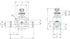 PneumaticPlus SCF-1/4 Air Flow Control Valve, In-Line Speed Controller Union Straight - 1/4" Tube OD x 1/4" Tube OD