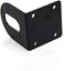 Black 37mm DC Gear Motors Mounting Bracket - Iron Anti-Rust Gearbox L-Shape Fixed Seat