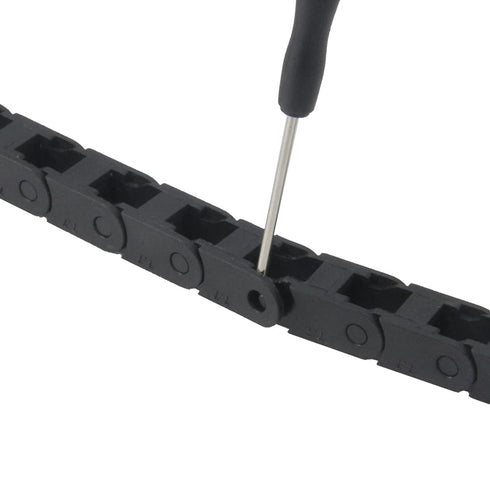 1 Meter Drag Chain Cable Carrier, 7x7mm Closed Type for 3D Printer and CNC Machines with Screwdriver Tool