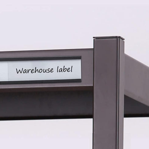 C Channel Magnetic Label Holders 1x3 Inches with Paper Inserts, Pack of 30, Magnetic Data Card Holders