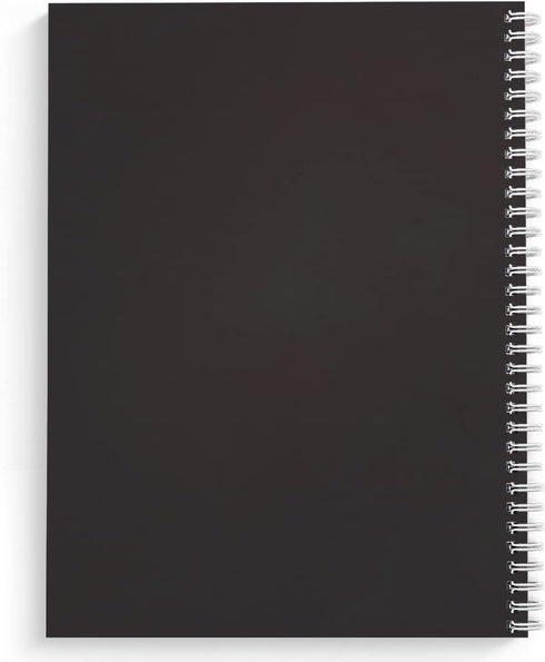 Softcover Bad Words 8.5" x 11" Funny Spiral Notebook/Journal, 120 College Ruled Pages, Durable Gloss Laminated Cover, White Wire-o Spiral. Made in the USA