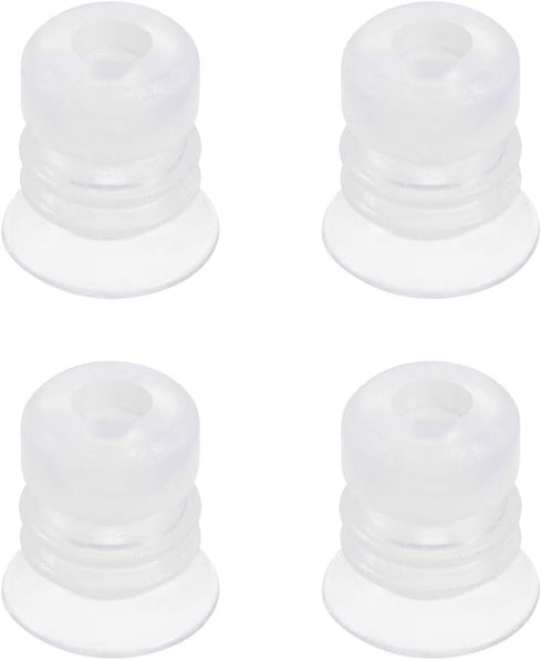 uxcell Bellows Suction Cup, 15mm Diameter 16mm Length M5 Joint Silicone Vacuum Industrial Pneumatic Cup 4pcs