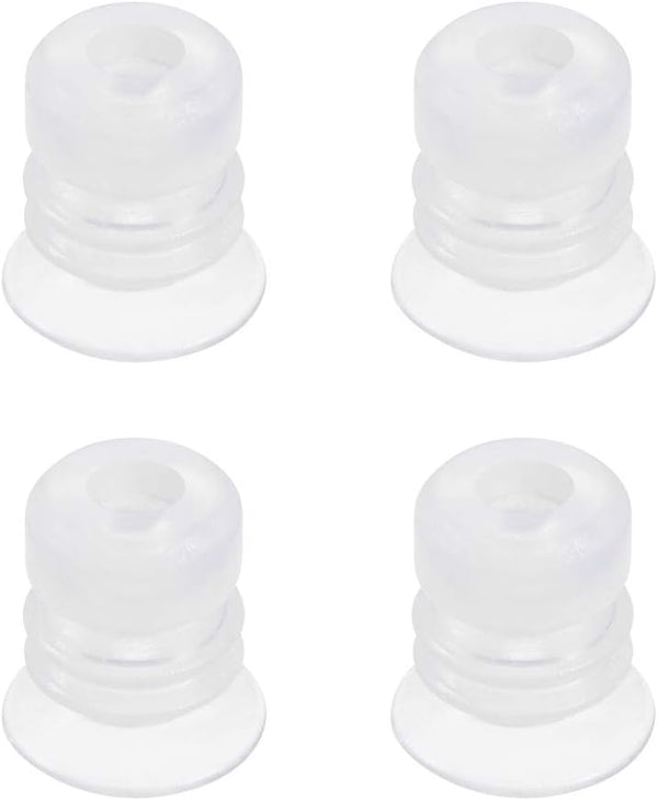uxcell Bellows Suction Cup, 15mm Diameter 16mm Length M5 Joint Silicone Vacuum Industrial Pneumatic Cup 4pcs