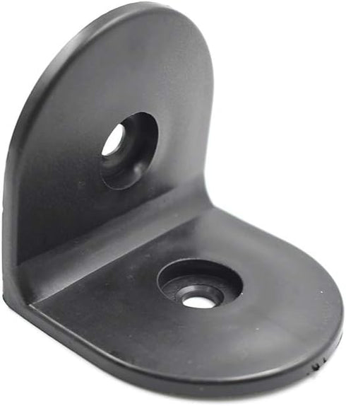 2 Inch 6Pcs LC LICTOP Plastic L Corner Bracket, Black Right Angle Corner Brace, Shelf Cabinet Support Braces for Light