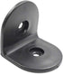 2 Inch 6Pcs LC LICTOP Plastic L Corner Bracket, Black Right Angle Corner Brace, Shelf Cabinet Support Braces for Light