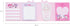 Cute Melody Self-Adhesive Sticky Notes, Memo Pad with 4 Designs x 20 Sheets, Total 80 Sheets, Design May Vary