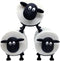 Sheep Toilet Paper Holder Set of 3 Black Sheep Self Standing Bathroom