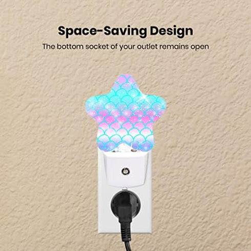 Night Light Plug-in into Wall Dusk to Dawn Smart Sensor White Led Nightlight for Bedroom Bathroom Kitchen Hallway