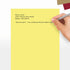 LUXPaper 8.5" x 11" Paper, Letter Size, Pastel Canary Yellow, 60lb. Text, 50 Qty