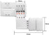 LED Connector, 10pcs L-Boards 20pcs 4-pin Connection Clips, Suitable for 4-pin Multi-Color 10mm LED Strip Lights by TiTiToo
