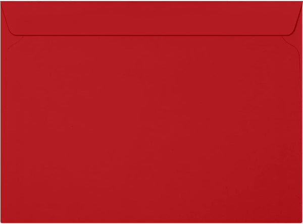 LUXPaper 9 x 12 Booklet Envelopes | Holiday Red | 60lb. Text | 50 Qty