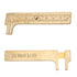 Brass Vernier Pocket Caliper Gauge, Handy Sliding Ruler Measuring Tool Double Scales mm/inch Mini Bead Wire Jewelry